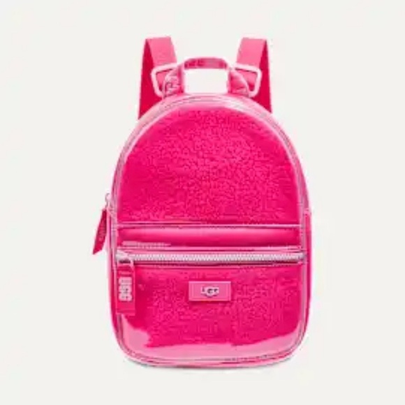 UGG Handbags - UGG Dannie II Mini Backpack Clear in Hot Pink Like new. Rare and retired color!